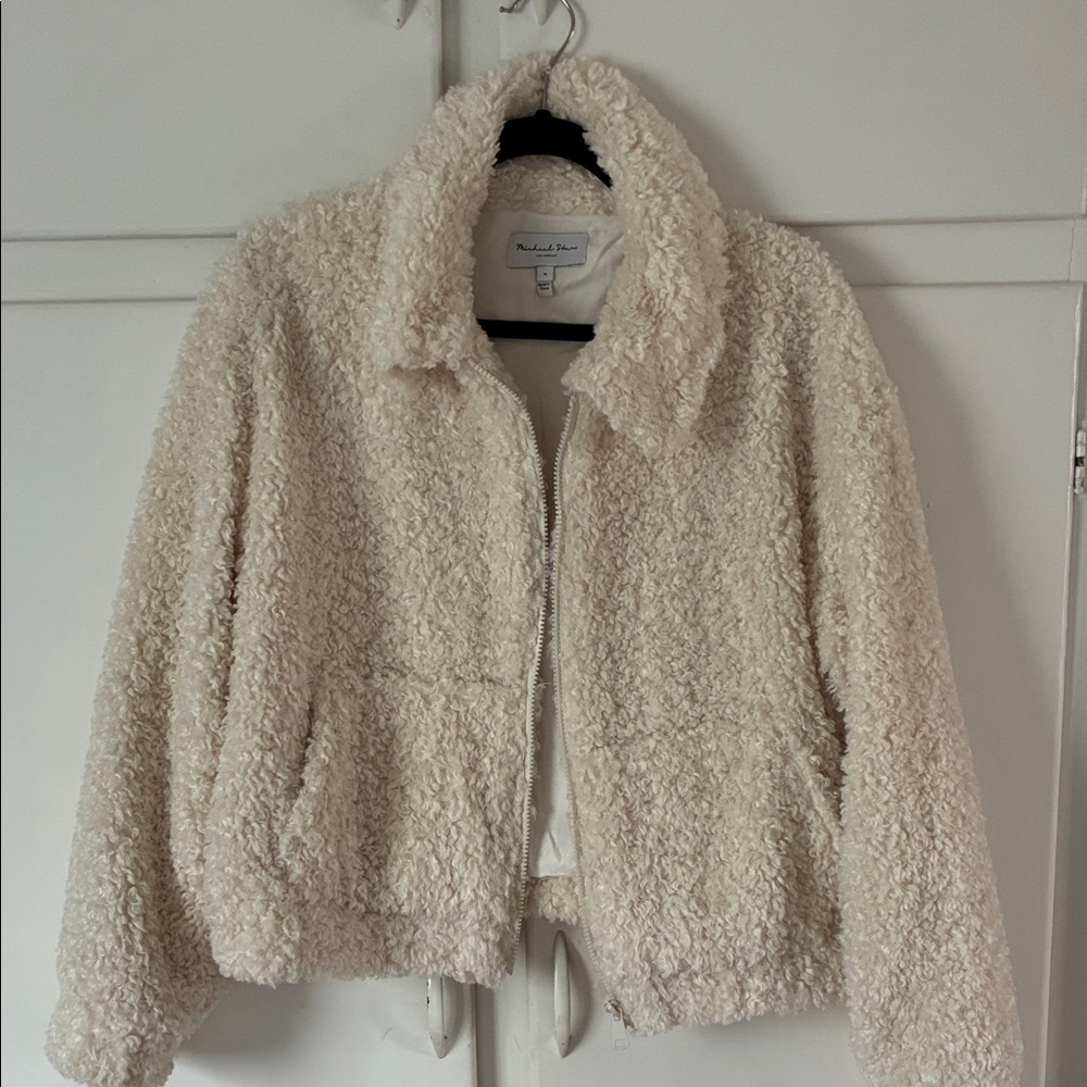 New Look Cream Teddy Jacket